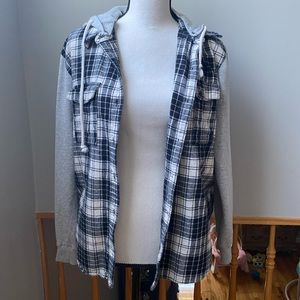 Forever 21 Hoodie Flannel
